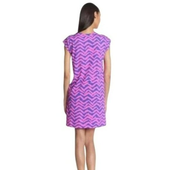 Lilly Pulitzer Womens Robyn Shift Short Dress XS I Got Lucky Pop Pink Blue XS - Picture 3 of 13